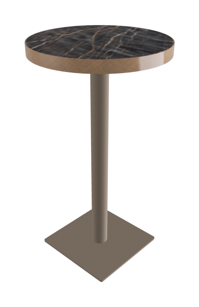 Diameter 60 x Height 105 cm_Matt Portoro_Titanium Embossed_Brushed Bronze
