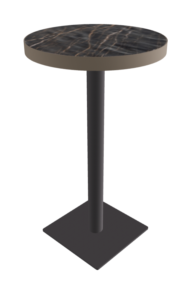 Diameter 60 x Height 105 cm_Matt Portoro_Graphite Embossed_Titanium Embossed