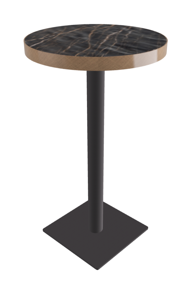 Diameter 60 x Height 105 cm_Matt Portoro_Graphite Embossed_Brushed Bronze