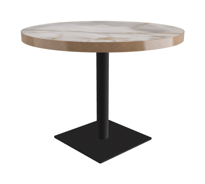 Diameter 99 x Height 75 cm_Alabastro_Black Embossed_Brushed Bronze