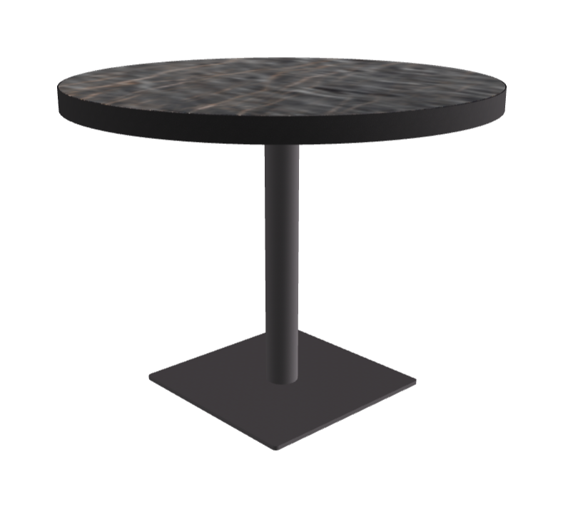 Diameter 99 x Height 75 cm_Matt Portoro_Graphite Embossed_Black Embossed