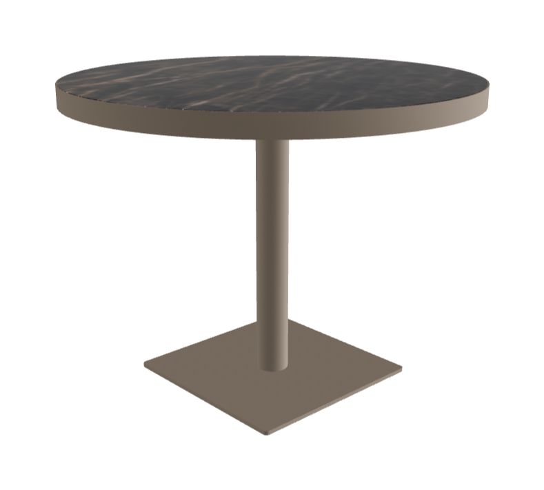 Diameter 99 x Height 75 cm_Glossy Portoro_Titanium Embossed_Titanium Embossed