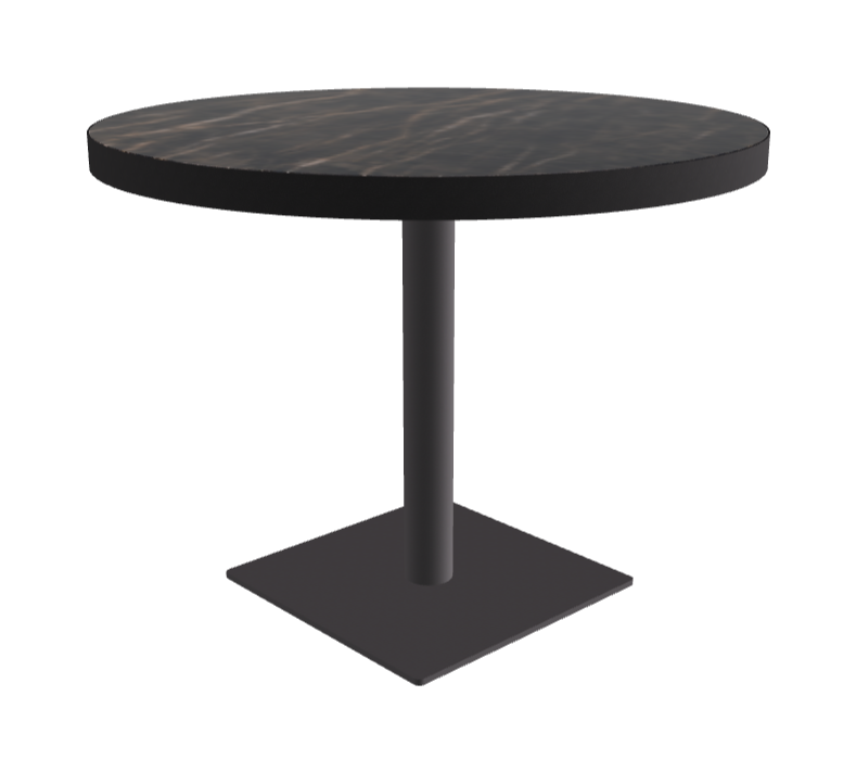 Diameter 99 x Height 75 cm_Glossy Portoro_Graphite Embossed_Black Embossed