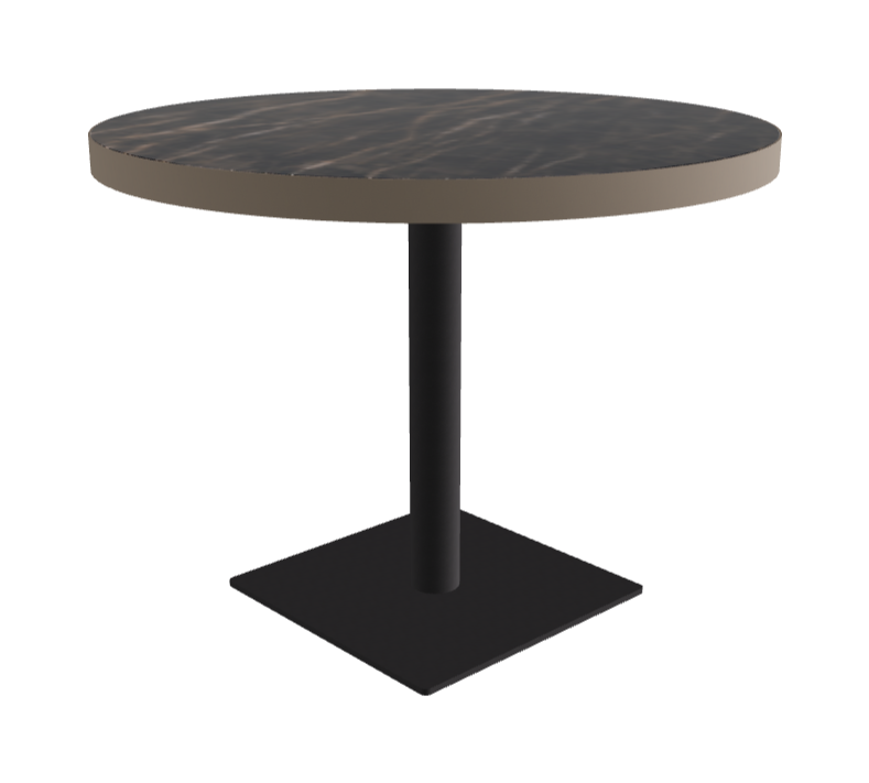 Diameter 99 x Height 75 cm_Glossy Portoro_Black Embossed_Titanium Embossed