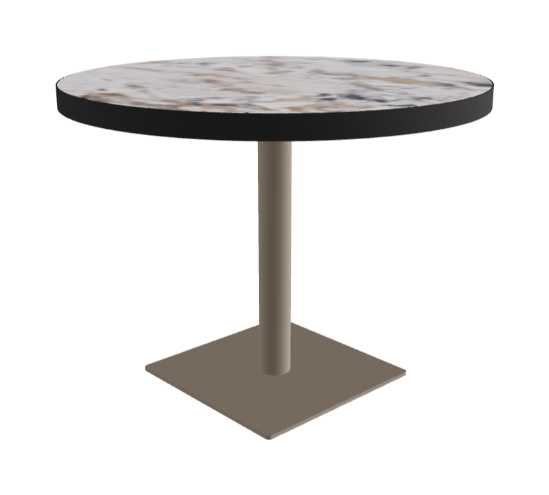 Diameter 99 x Height 75 cm_Makalu_Titanium Embossed_Black Embossed