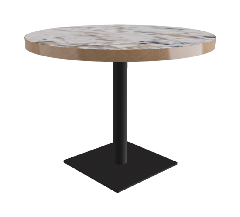 Diameter 99 x Height 75 cm_Makalu_Black Embossed_Brushed Bronze