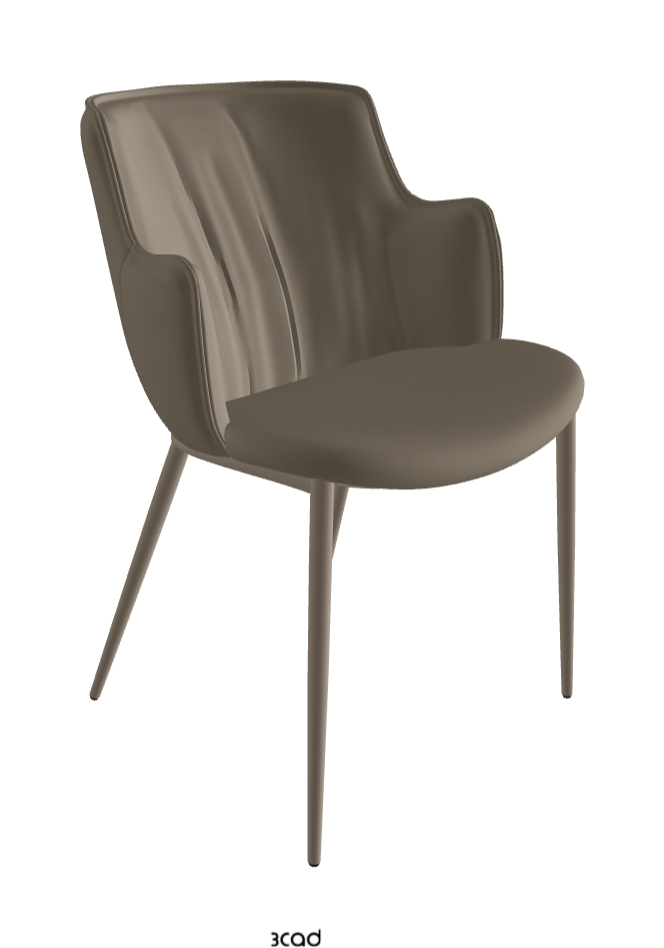 Rihanna ML Dining Armchair_Titanium Embossed_Glove Soft Leather_Platoon