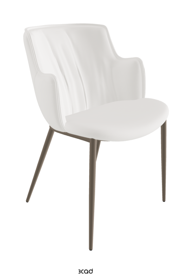 Rihanna ML Dining Armchair_Titanium Embossed_Soft Leather_Palladio