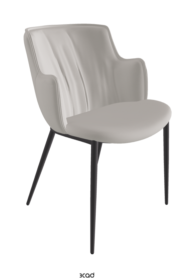 Rihanna ML Dining Armchair_Graphite Embossed_Soft Leather_Dakota