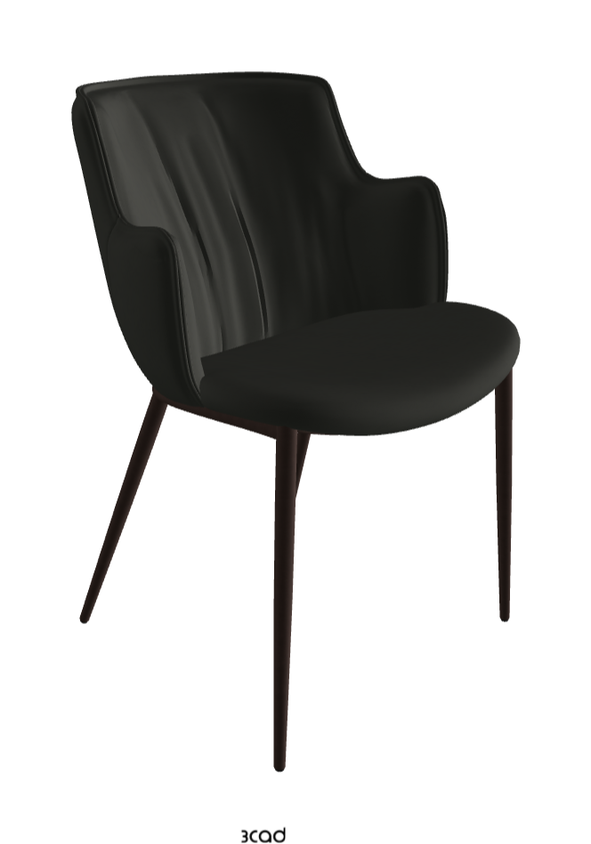 Rihanna ML Dining Armchair_Bronze Embossed_Soft Leather_Smoke