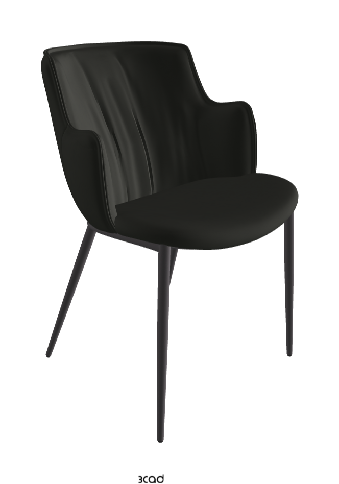 Rihanna ML Dining Armchair_Graphite Embossed_Soft Leather_Smoke