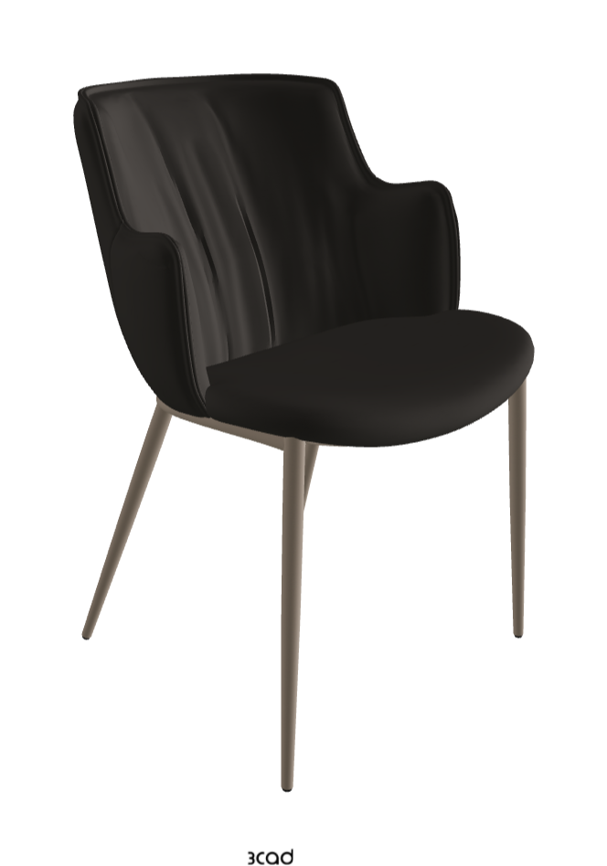 Rihanna ML Dining Armchair_Titanium Embossed_Soft Leather_Ardesia
