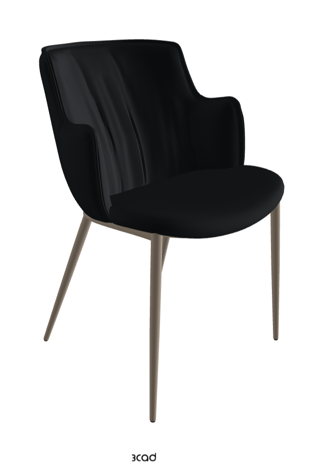Rihanna ML Dining Armchair_Titanium Embossed_Soft Leather_Atlantico