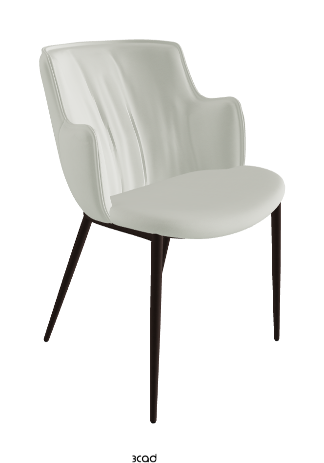 Rihanna ML Dining Armchair_Bronze Embossed_Soft Leather_Artico