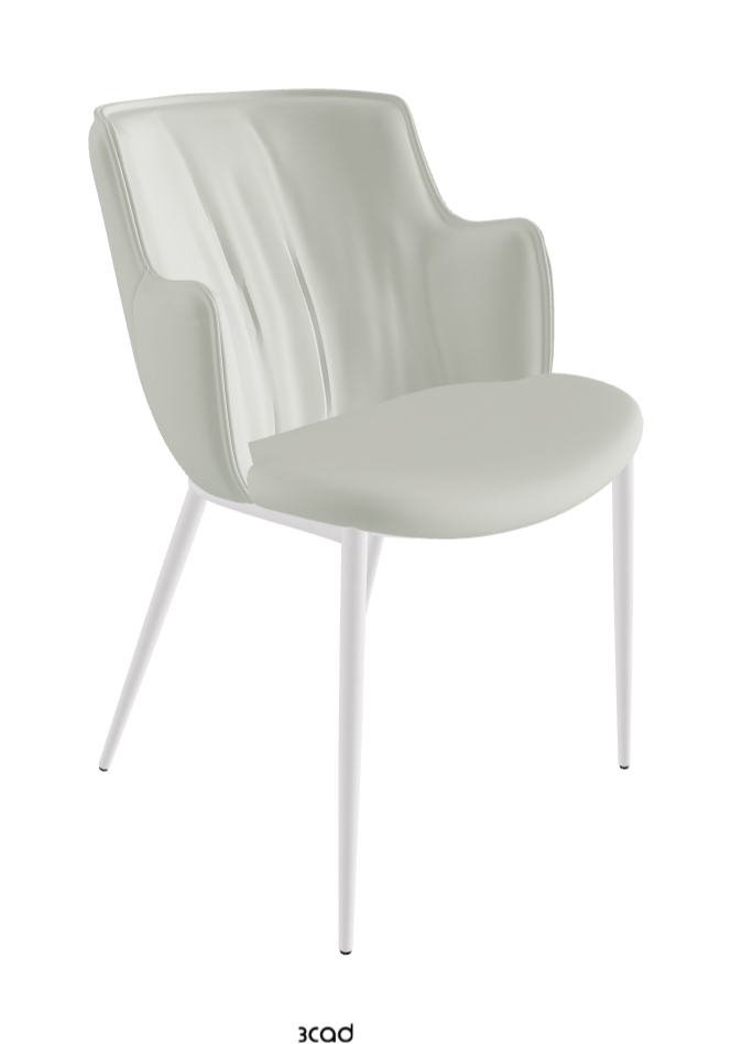 Rihanna ML Dining Armchair_Pearl Embossed_Soft Leather_Artico