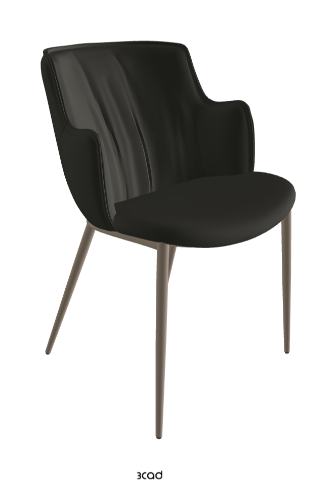 Rihanna ML Dining Armchair_Titanium Embossed_Synthetic Leather_London