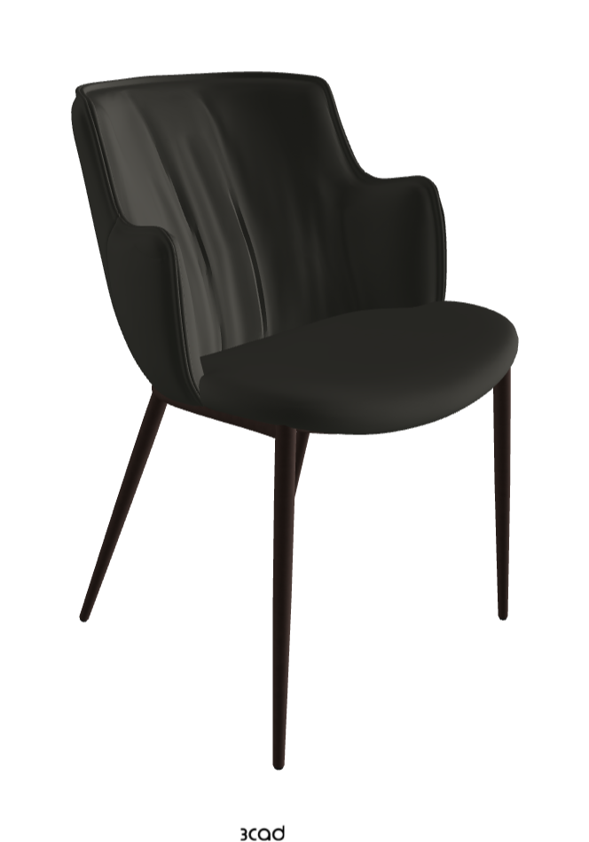 Rihanna ML Dining Armchair_Bronze Embossed_Synthetic Leather_London