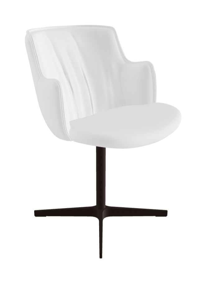 Rihanna X Swivel Dining Armchair_Bronze Embossed_Fabric_B920