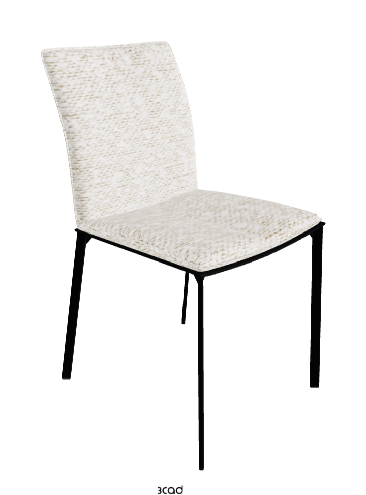 Rita Dining Chair_Matt Black_Fabric_B241