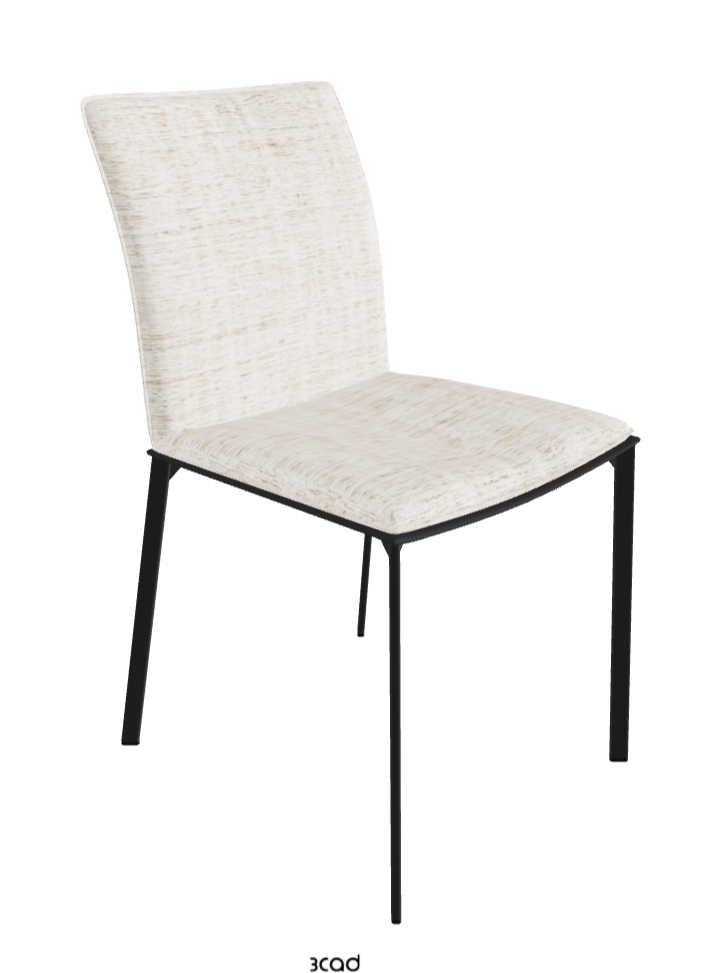 Rita Dining Chair_Matt Graphite_Fabric_B610