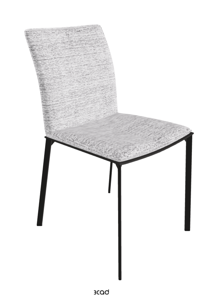 Rita Dining Chair_Matt Graphite_Fabric_B810