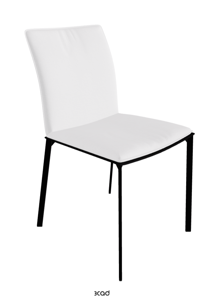 Rita Dining Chair_Matt Black_Fabric_B920