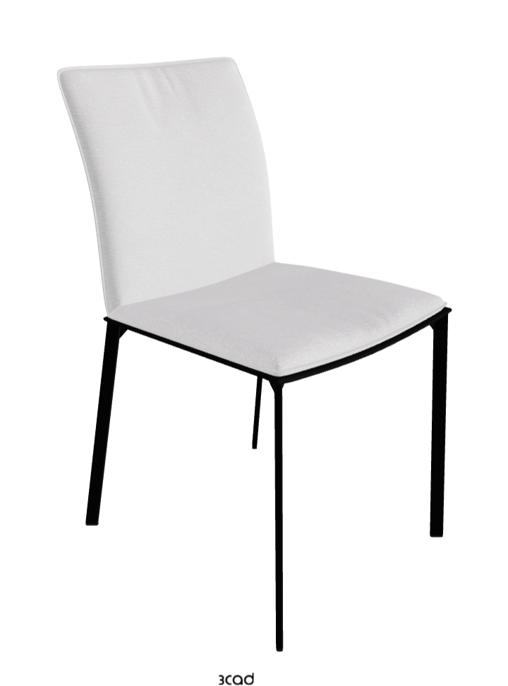 Rita Dining Chair_Matt Black_Fabric_B921