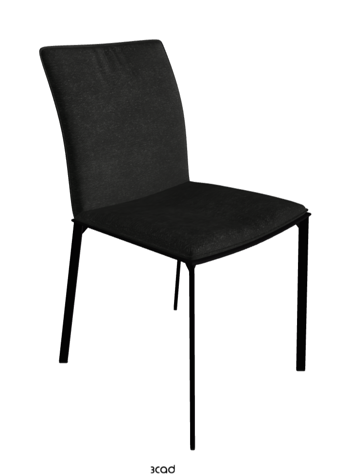 Rita Dining Chair_Matt Black_Fabric_B932