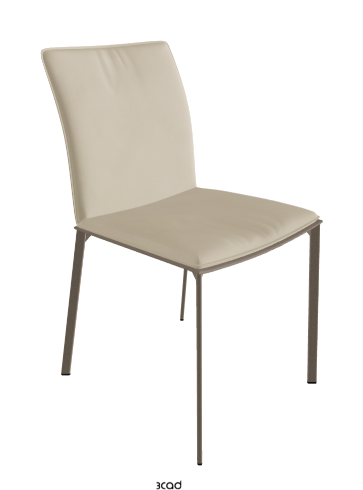 Rita Dining Chair_Titanium Embossed_Micro Nubuk_Sand