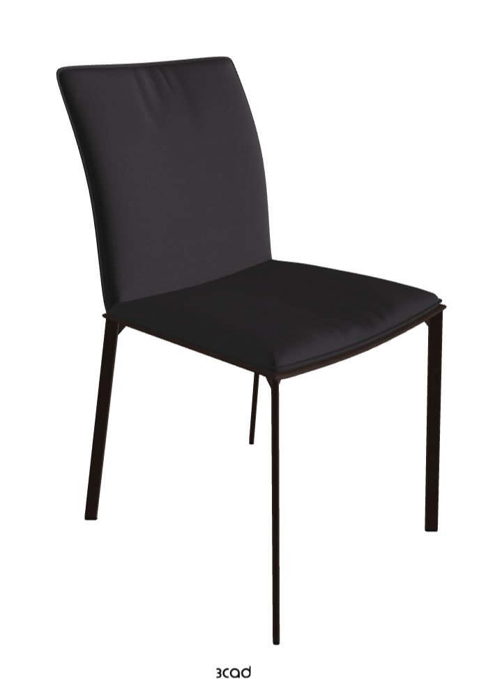 Rita Dining Chair_Bronze Embossed_Glove Soft Leather_Hornet