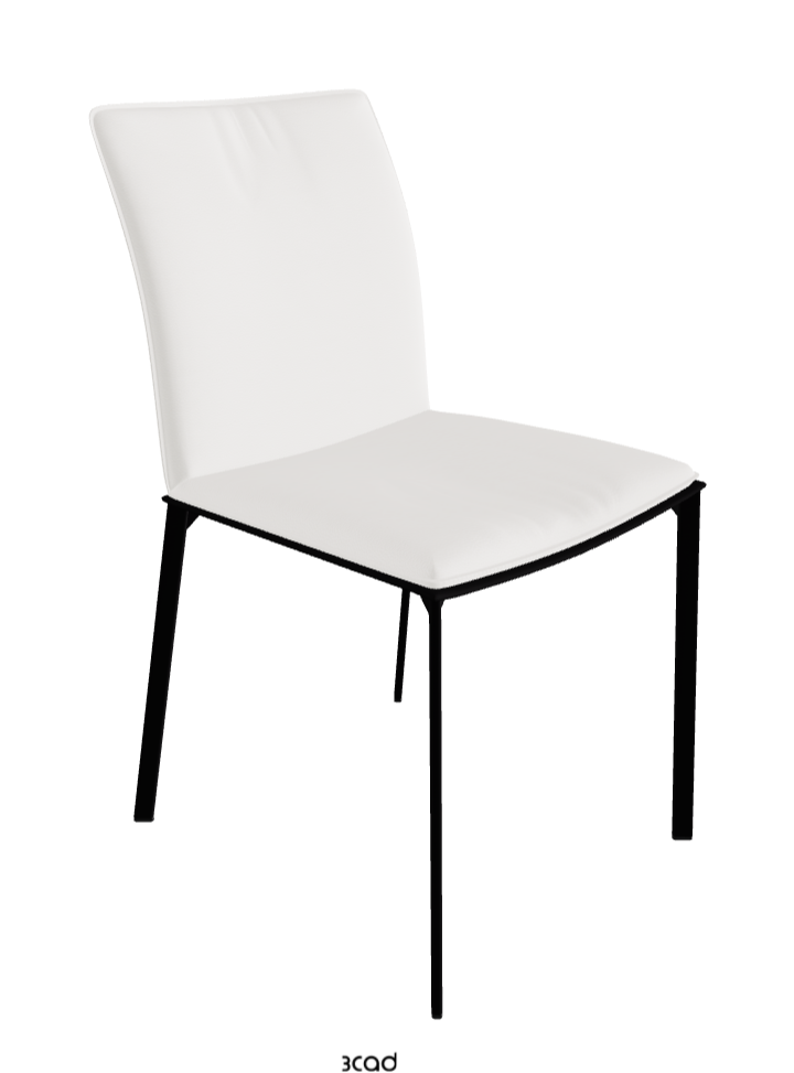 Rita Dining Chair_Matt Black_Soft Leather_Palladio