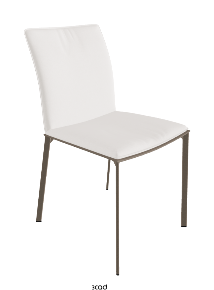 Rita Dining Chair_Titanium Embossed_Soft Leather_Oyster