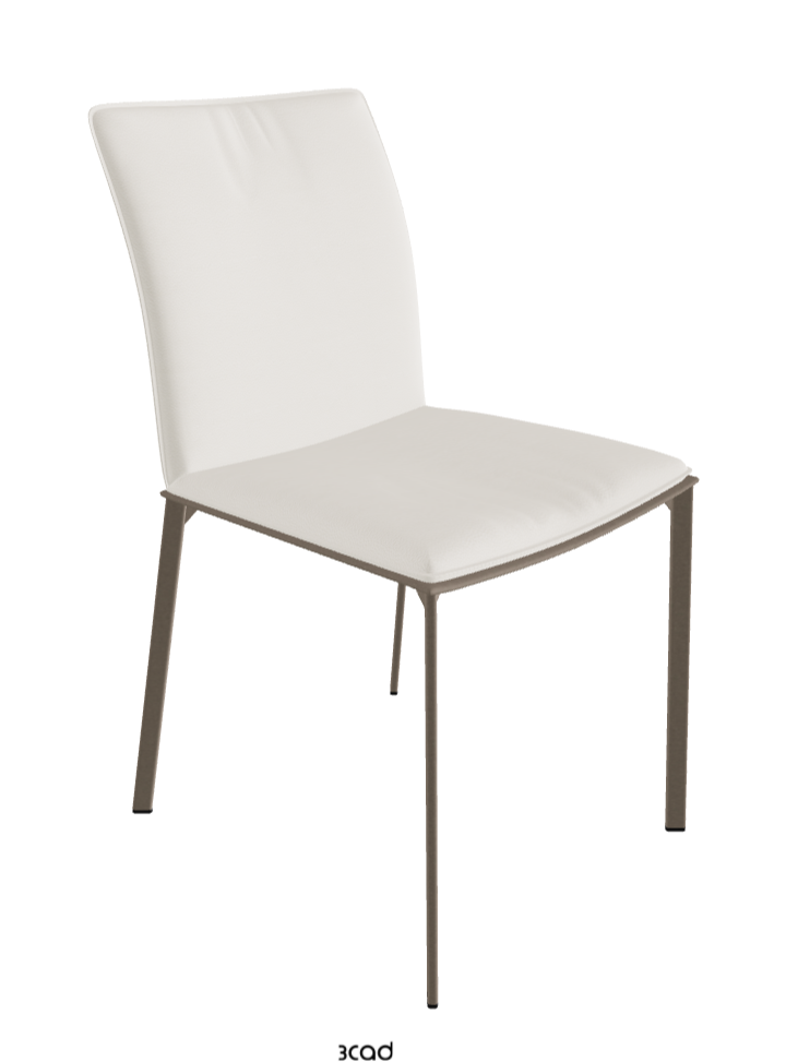 Rita Dining Chair_Titanium Embossed_Soft Leather_Lino