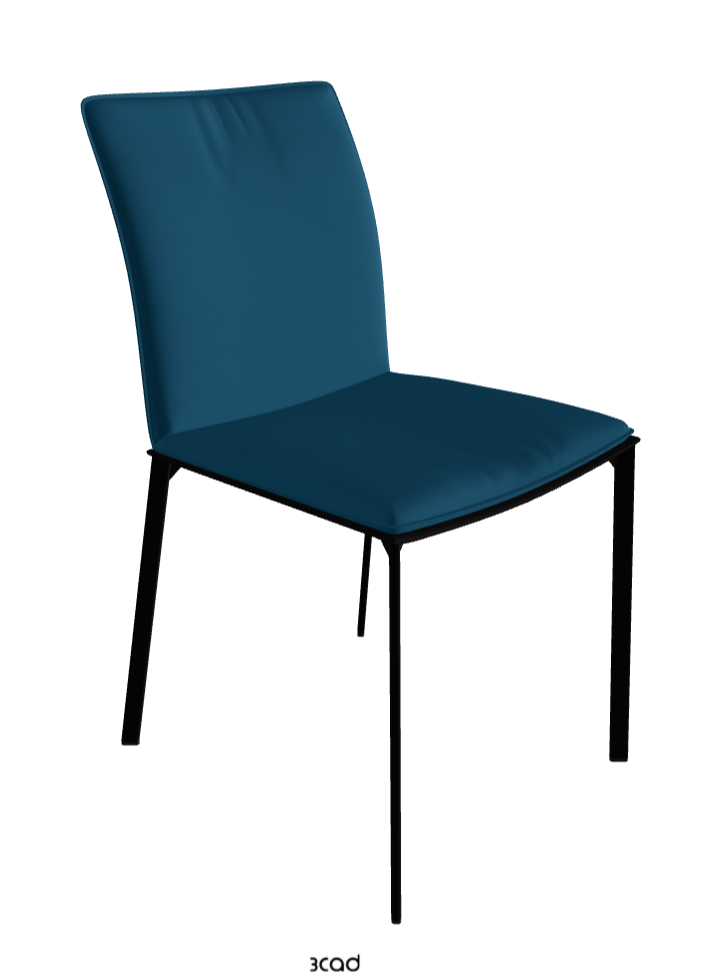 Rita Dining Chair_Matt Black_Soft Leather_Capri
