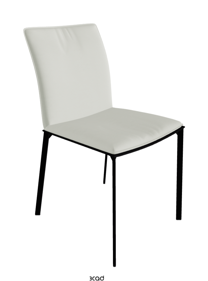Rita Dining Chair_Matt Black_Soft Leather_Artico