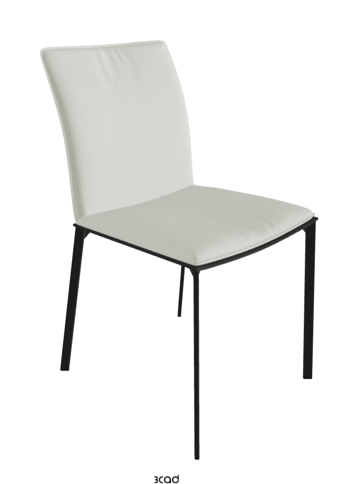Rita Dining Chair_Matt Graphite_Soft Leather_Artico