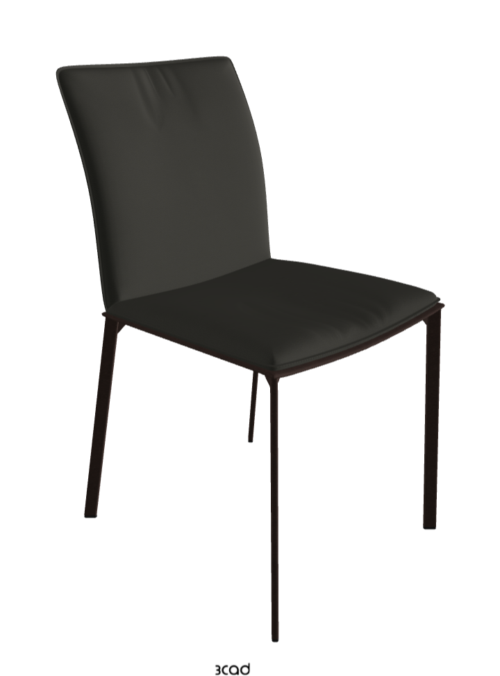 Rita Dining Chair_Bronze Embossed_Synthetic Leather_London