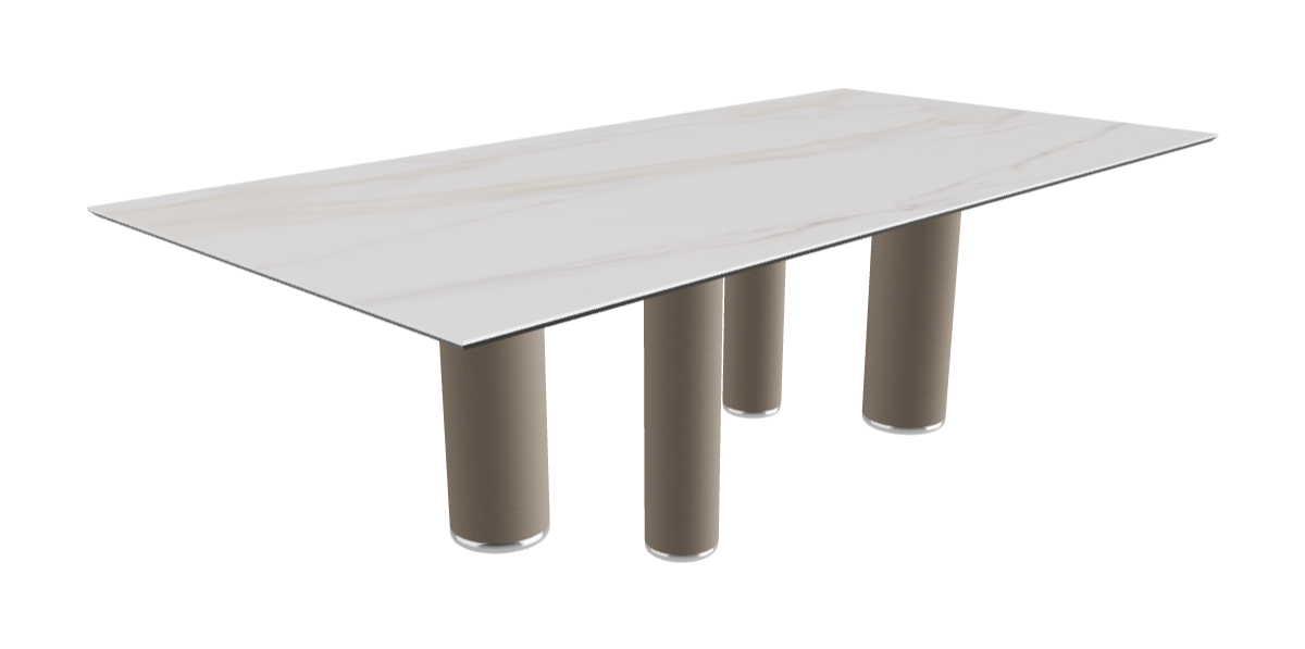 240x120x75h Rectangle Shaped_Glossy Golden Calacatta_Titanium Embossed
