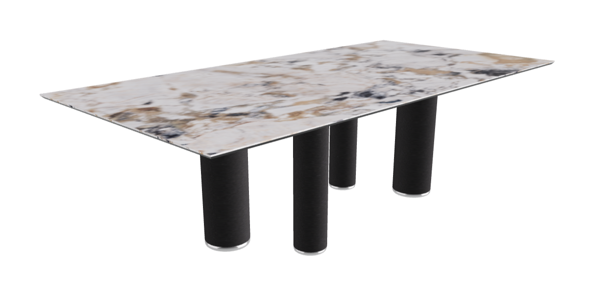 240x120x75h Rectangle Shaped_Makalu_Black Embossed