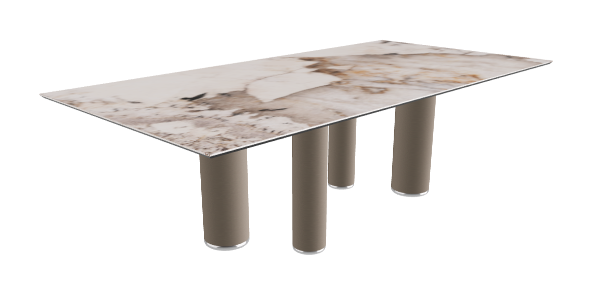 240x120x75h Rectangle Shaped_Corcovado_Titanium Embossed
