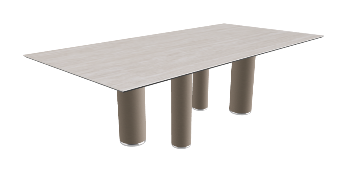 240x120x75h Rectangle Shaped_Colosseo_Titanium Embossed