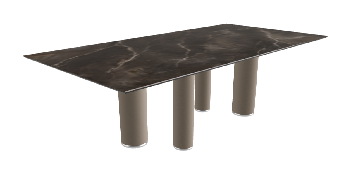 240x120x75h Rectangle Shaped_Andromeda_Titanium Embossed