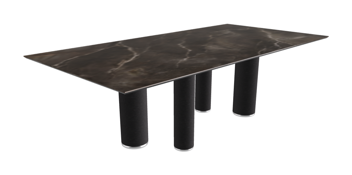 240x120x75h Rectangle Shaped_Andromeda_Black Embossed