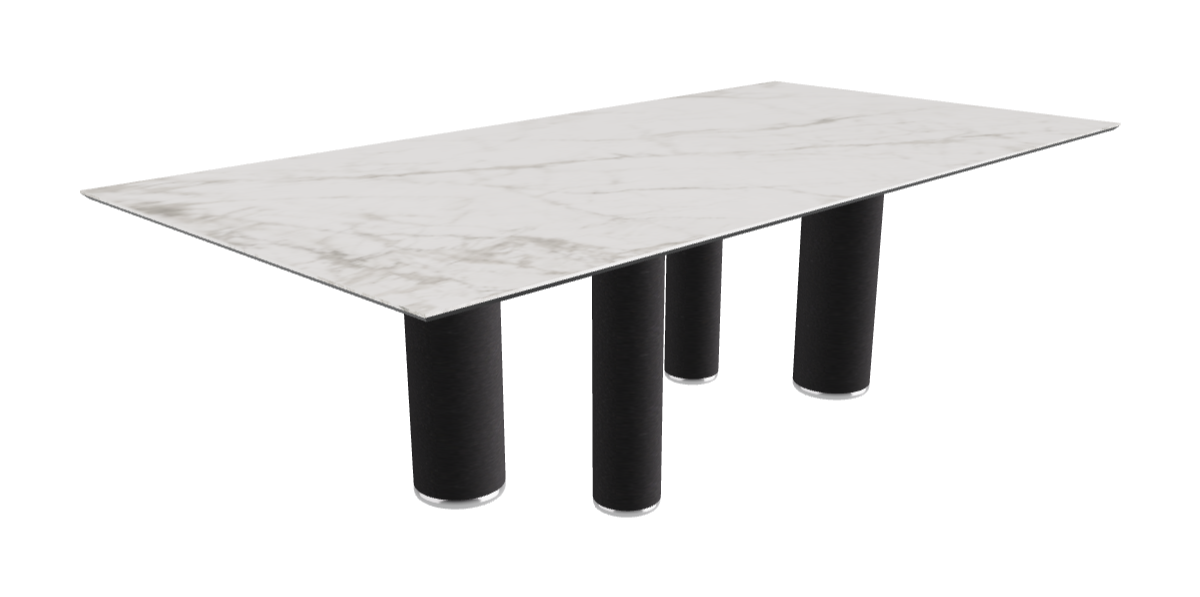 240x120x75h Rectangle Shaped_Matt Invisible_Black Embossed