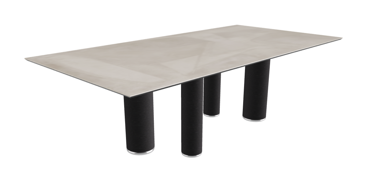 240x120x75h Rectangle Shaped_Luxor_Black Embossed