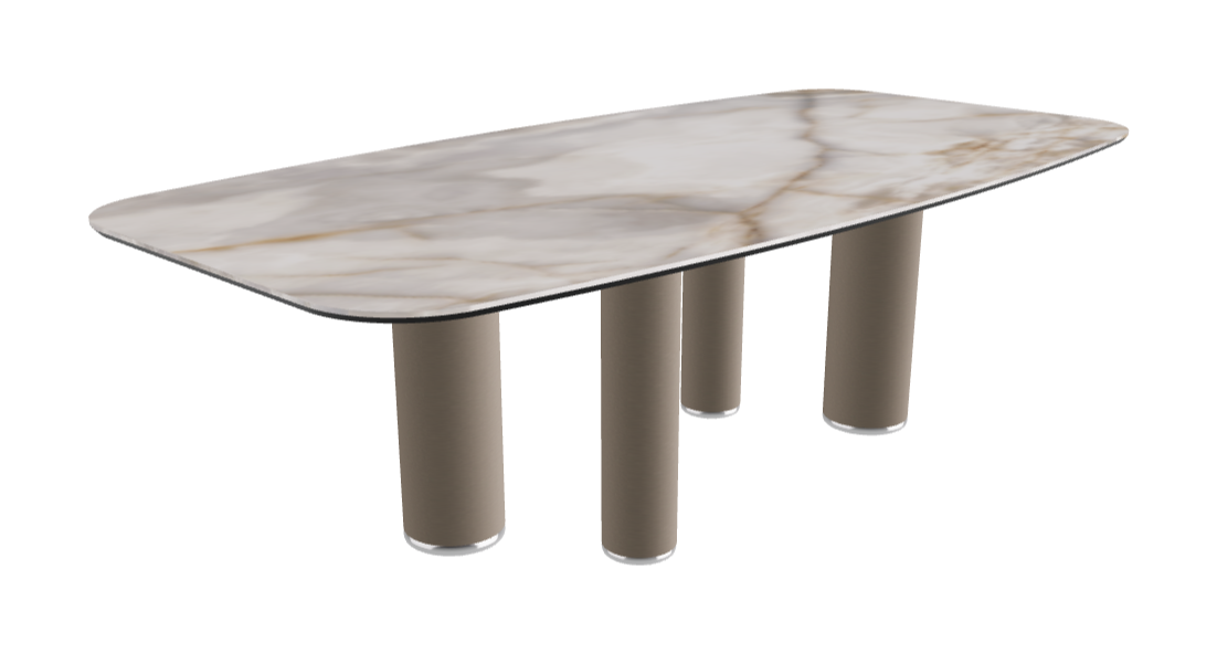 240x120x75h Barrel Shaped_Alabastro_Titanium Embossed