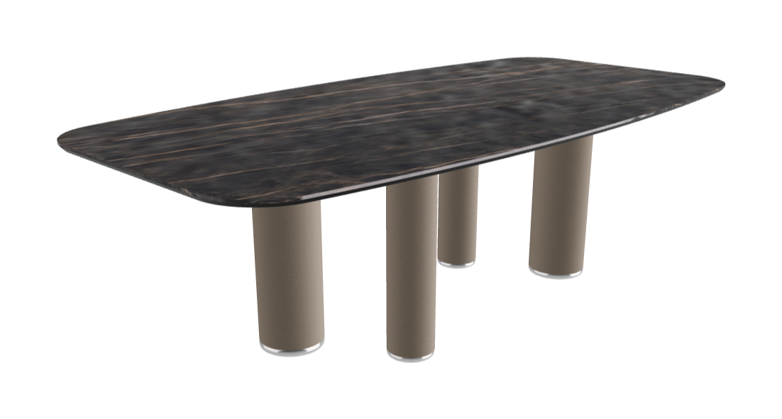240x120x75h Barrel Shaped_Matt Portoro_Titanium Embossed