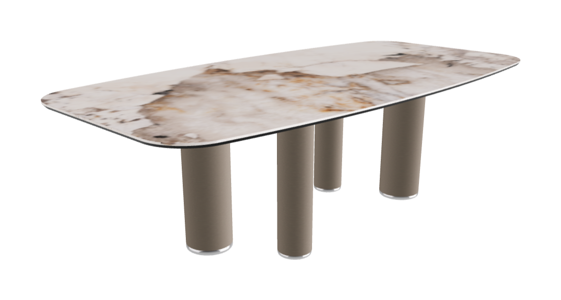 240x120x75h Barrel Shaped_Corcovado_Titanium Embossed
