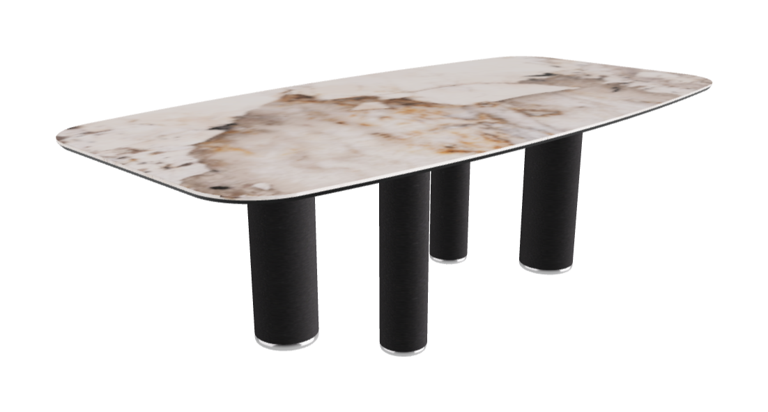 240x120x75h Barrel Shaped_Corcovado_Black Embossed