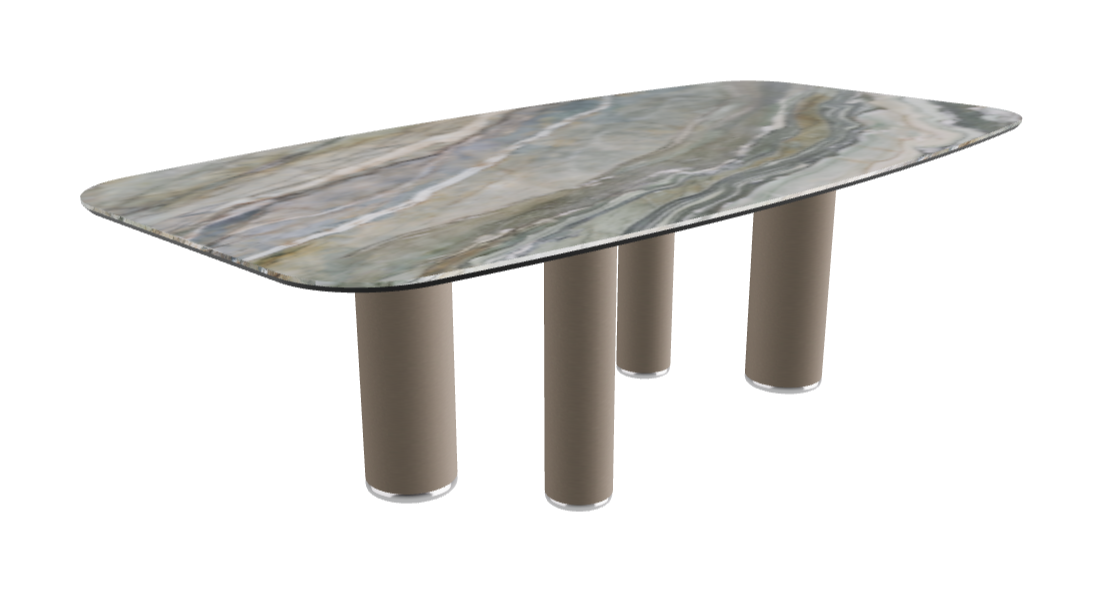 240x120x75h Barrel Shaped_Kaindy_Titanium Embossed